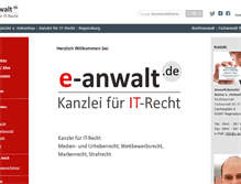 Tablet Screenshot of e-anwalt.de